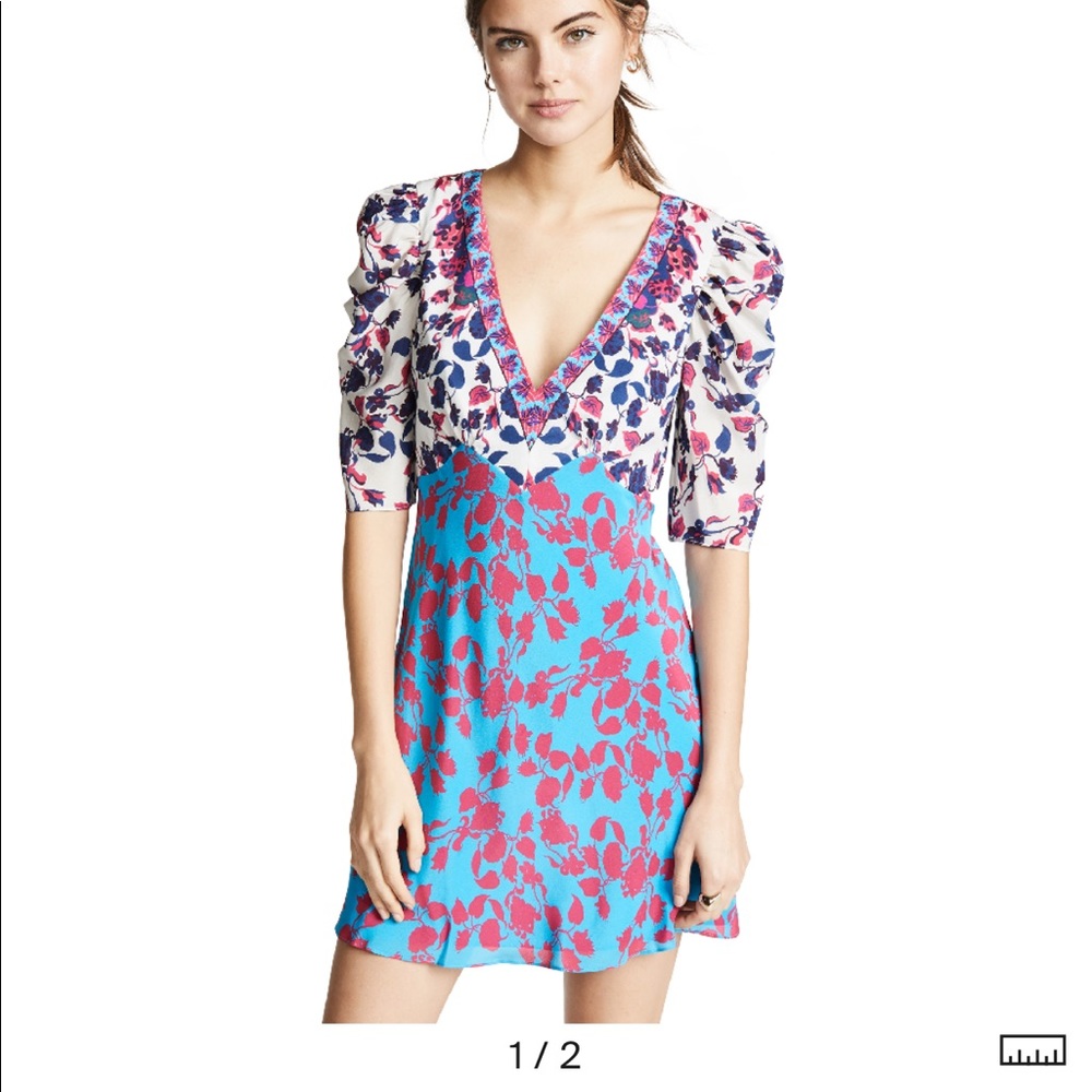 Saloni mini dress floral motif